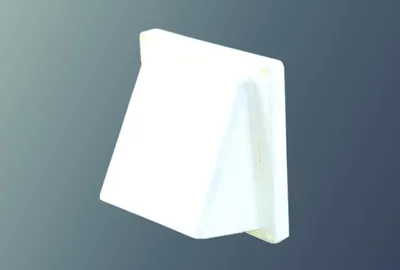Produktbild von Lüftungshaube Kunststoff - Weiß,  ø 125 mm / 155 x 155 mm