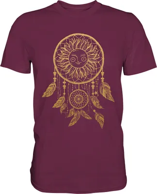 Produktbild von Traumfänger Sonnenblumen T-Shirt Garten Motiv Gärtner Geschenk – Burgundy / L