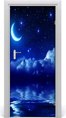 Produktbild von Tulup Türaufkleber 85x205 cm Dekorative Aufkleber Selbstklebend Wasserdichte Tapete Abnehmbar Schlafzimmer Wohnzimmer Wohnkultur - des Nachthimmel