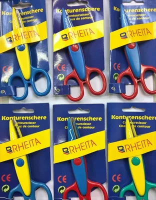 Produktbild von Rheita 6 Bastelscheren, 6 verschiedene Konturen