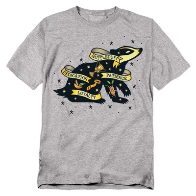 Productafbeelding van Harry Potter - "Hufflepuff" T-shirt voor heren/dames, uni model, TV42265 (5XL) (Sportieve heatherkleur)