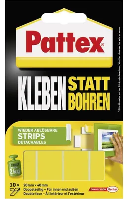 Produktbild von Pattex Klebe-Strips HS PXMS1 10 Stück