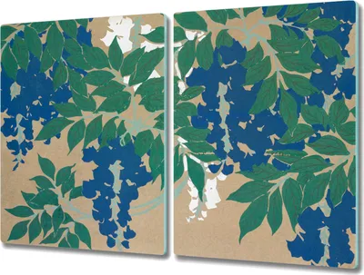 Produktbild von Coloray Küchenbrett Kochplattenabdeckung Hackbrett Schneidebrett Herdabdeckplatte 2x40x52 cm - Blätter Zweige