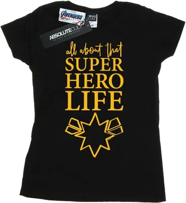 Produktbild von Marvel - "Avengers Endgame Superhero Life" T-Shirt für Damen BI6177 (M) (Schwarz)