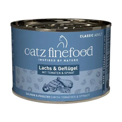 Zdjęcie produktu dla Catz finefoodNo.513 Lachs, Dorosły, Łososiowy, 200 g, Nie zawiera ziarna, Brak sztucznych barwników