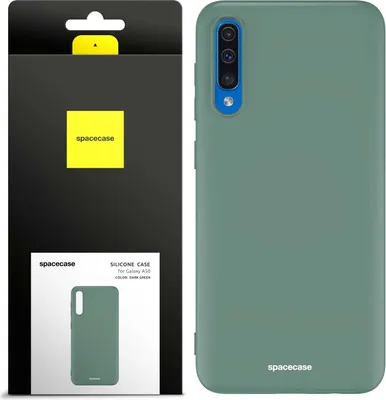 Image de Coque en silicone SPACECASE Coque en silicone pour Galaxy A50 Vert
