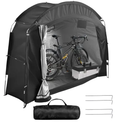 Obrázok produktu pre Stojisko na bicykle pre 2 bicykle – Stan na bicykle z odolného materiálu Oxford – 195 x 80 x 163 cm