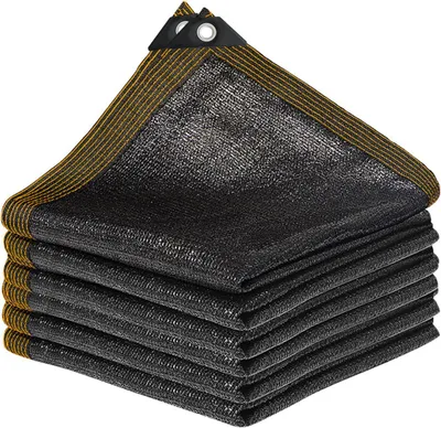 Produktbild von Sonnensegel Schattiernetz mit Ösen, 1 x 2 m, kleines Sonnensegel, Schattiernetz, atmungsaktiv, Windnetz, wasserdurchlässig, Garten-Schattennetz