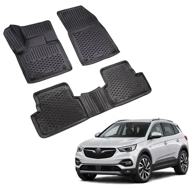 Obrázok produktu pre J&J Automotive Gumové rohože so zvýšeným okrajom pre Opel Grandland X 2017-2023 3ks
