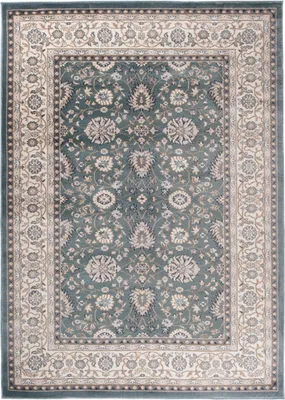 Produktbild von Tapiso Teppich COLORADO Klassisch Blau Creme Grün  120 x 170 cm