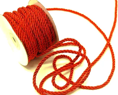 Produktbild von Drehkordel 10m x 6mm Dekoband in Rot