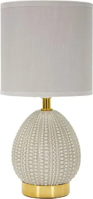 Produktbild von Mauro Ferretti Tischlampe Flavi grau 15x30,5 cm
