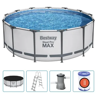 Produktbild von Bestway Steel Pro MAX Rund Pool Set 396x122 cm