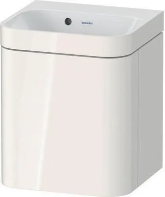 Produktbild von Waschtischset HAPPY D.2 PLUS Türansch re 400x360mm o HL ta supermatt ohne Hahnloch taupe supermatt