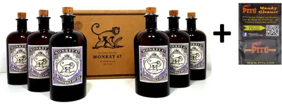 Produktbild von Monkey 47 Set - 6x Monkey 47 Schwarzwald Dry Gin 05L (47% Vol.) + Monkey 47 Verpackung