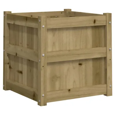 Image de vidaXL Bac à plantes 50x50x50 cm Bois de pin imprégné