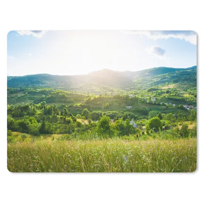 Produktbild von MuchoWow® Mauspad Mousepad Wald - Landschaft - Sonne - Natur - Sonnenaufgang 40x30 cm - Mousepads - Maus Mat - Pad - Mausunterlage - Anti Rutsch