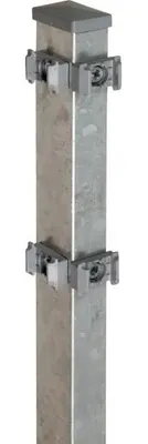 Produktbild von Floraworld Zauneckpfosten Comfort 180 x 6 x 4 cm feuerverzinkt