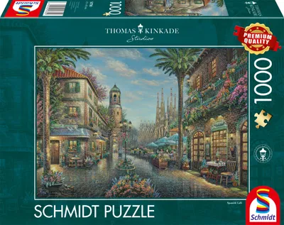 Produktbild von Thomas Kinkade Studios: Spanisches Straßencafé, Puzzle