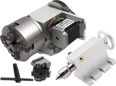 Obrázek produktu pro Rotační osa, 4suvka, krokový motor, přesná mechanika