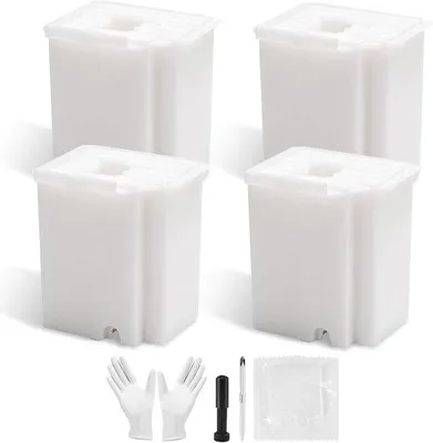 Produktbild von Tintenpatronenwastepads ersetzen für EPSON Ecotank ET-2800, ET-2803, ET-4800, ET-2400, ET-2720, ET-4700, ET-2711, L3110, L3250, L3150, L3210 - ersetzen ersetzen Ersatzset mit Absorberlepli