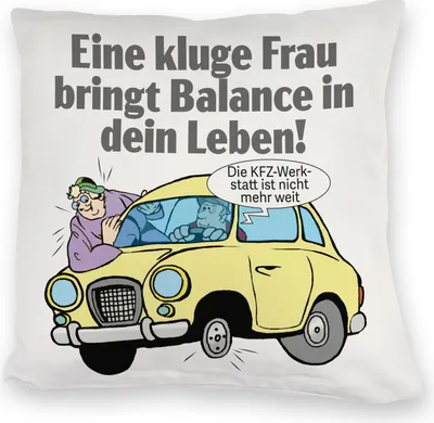 Produktbild von Kluge Frau bringt Lebensbalance Kuschelkissen