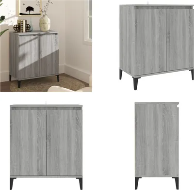 Produktbild von vidaXL Sideboard Grau Sonoma 60x35x70 cm Holzwerkstoff - Sideboard - Sideboards - Schrank - Aufbewahrungsschrank