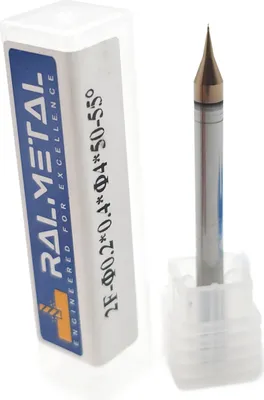 Obrázok produktu pre Mikrofréza z tvrdokovu 0,2 x 0,4 x 4D x 50 mm TiSiN 55HRC