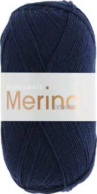 Produktbild von Lana Grossa - Meilenweit 100g Merino Extrafine uni 2407 nachtblau