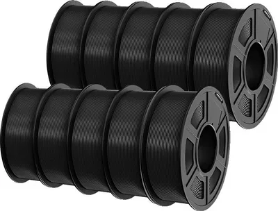Obrázek produktu pro vlákno pro 3D tiskárny, vysokorychlostní výkon, bez bublin, PETG 10black