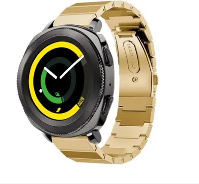 Produktbild von Strap-it Samsung Gear Sport Metallarmband (Gold)