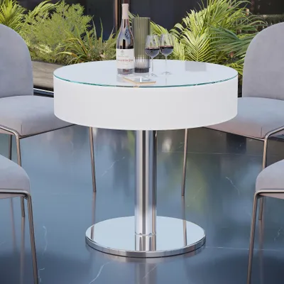 Produktbild von COCO | LED Club Tisch | Ø:H 60 x 78cm | RGB | Akku | Rund | LED Club Bartisch