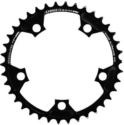 Image de TA Plateau de pédalier Syrius 52Z noir Ø110 extérieur 10/11-f