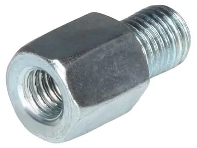 Immagine prodotto di Adattatore per specchietto argento (specchietto: filettatura M8 sinistrorsa / manubrio: filettatura M10 destrorse) - Citomerx