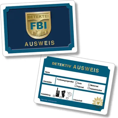 Produktbild von Detektiv-Ausweise 6St.