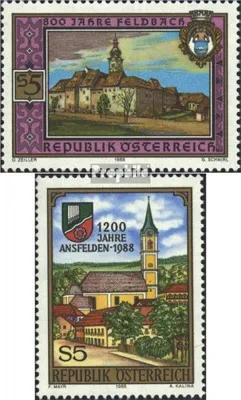 Produktbild von Briefmarken Österreich 1988 Mi 1934,1935 (kompl.Ausg.) gestempelt Sondermarken