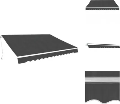 Produktbild von vidaXL Gelenkarmmarkise 600 cm Anthrazit -  Markisen