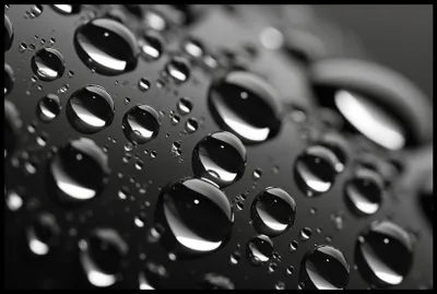 Image de Poster 91,5 x 61 cm Microcosme des gouttes