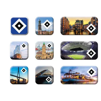 Produktbild von HSV Fanartikel HSV Magnet 9er Set 0