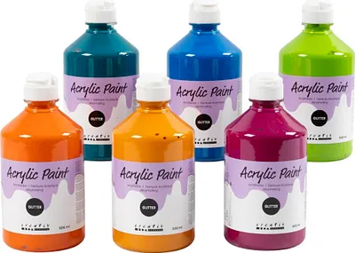 Obrázok produktu pre A-Color Akrylová farba, 04 - Glitter, 6x500 ml
