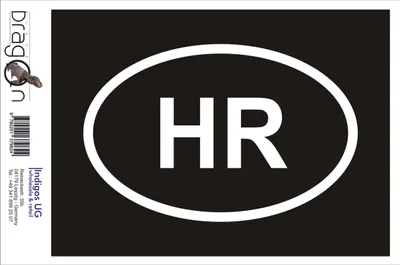 Produktbild von Aufkleber / Autoaufkleber - JDM / Die cut / Auto / OEM - Kroatien HR - 60x110 mm silber - Heckscheibe / Heckscheibenaufkleber