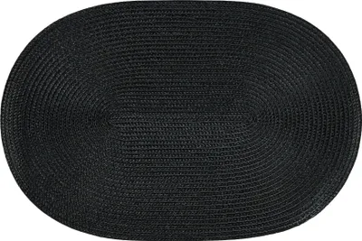 Zdjęcie produktu dla Podkładka na stół Hawai 45 x 30 cm owalna czarna AMBITION