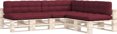 Produktbild von vidaXL Palettensofa-Kissen 7 Stk. Weinrot
