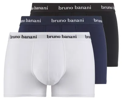 Produktbild von Bruno Banani 3er Pack Short Herren Easy Life Blau Weiss Schwarz