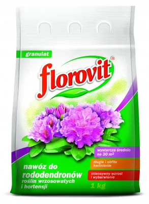Immagine prodotto di Concime Florovit per rododendri, eriche e ortensie sacchetto da 1 kg