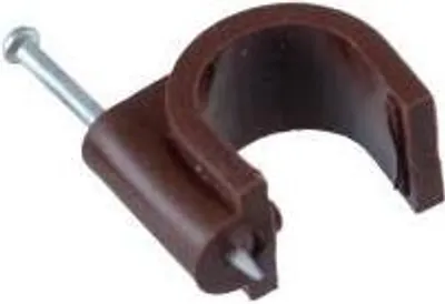 Immagine prodotto di Morsetto per cavo rotondo fi 5mm marrone 25 pezzi PAWBOL