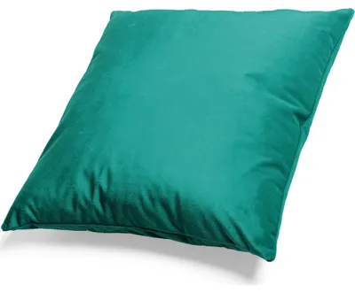 Imagen del producto de Funda de cojín de microfibra, 50x50 cm, color esmeralda