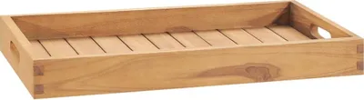 Image de Plateau de service 60x35 cm Bois de teck massif