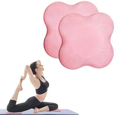 Productafbeelding van Ibenzoa® Knielmatten – 2 cm dikke, antislip kniekussens met een rond middenstuk, set van 2 voor yoga, Pilates en fitness
