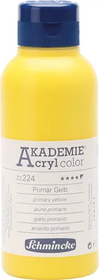 Produktbild von Primär Gelb 250ml Acrylfarbe - AKADEMIE Acryl - Schmincke 23 224 027